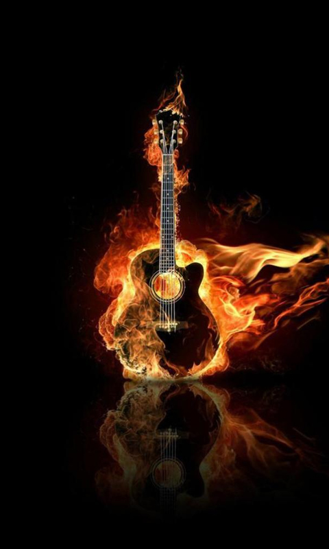 Guitar On Fire Wallpaper For Windows Phone Appsfuze