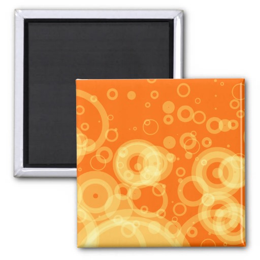 Orange Retro Rings Wallpaper