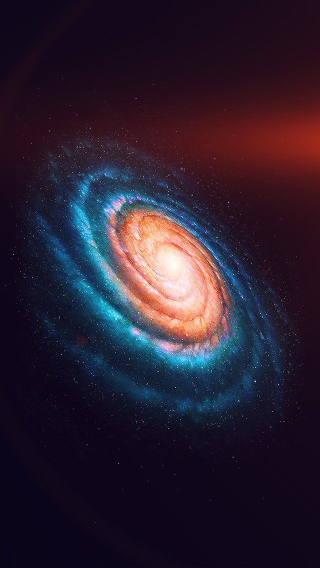 Space Galaxy Dark Rainbow Night Star Flare iPhone 5s Wallpaper
