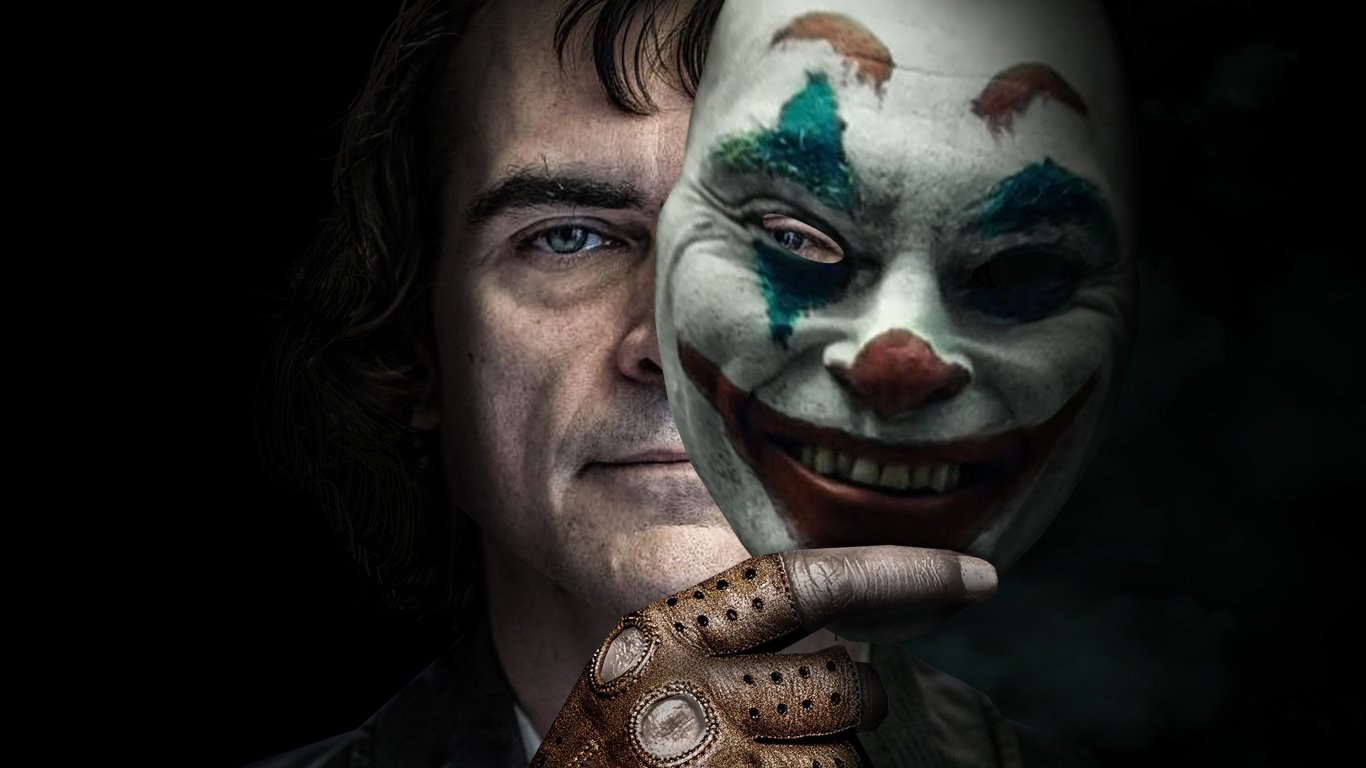 Joker movie poster 2019 Desktop wallpapers 1366x768 1366x768