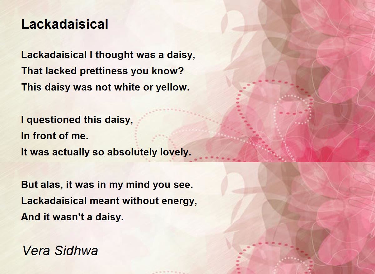 Lackadaisical Wallpaper