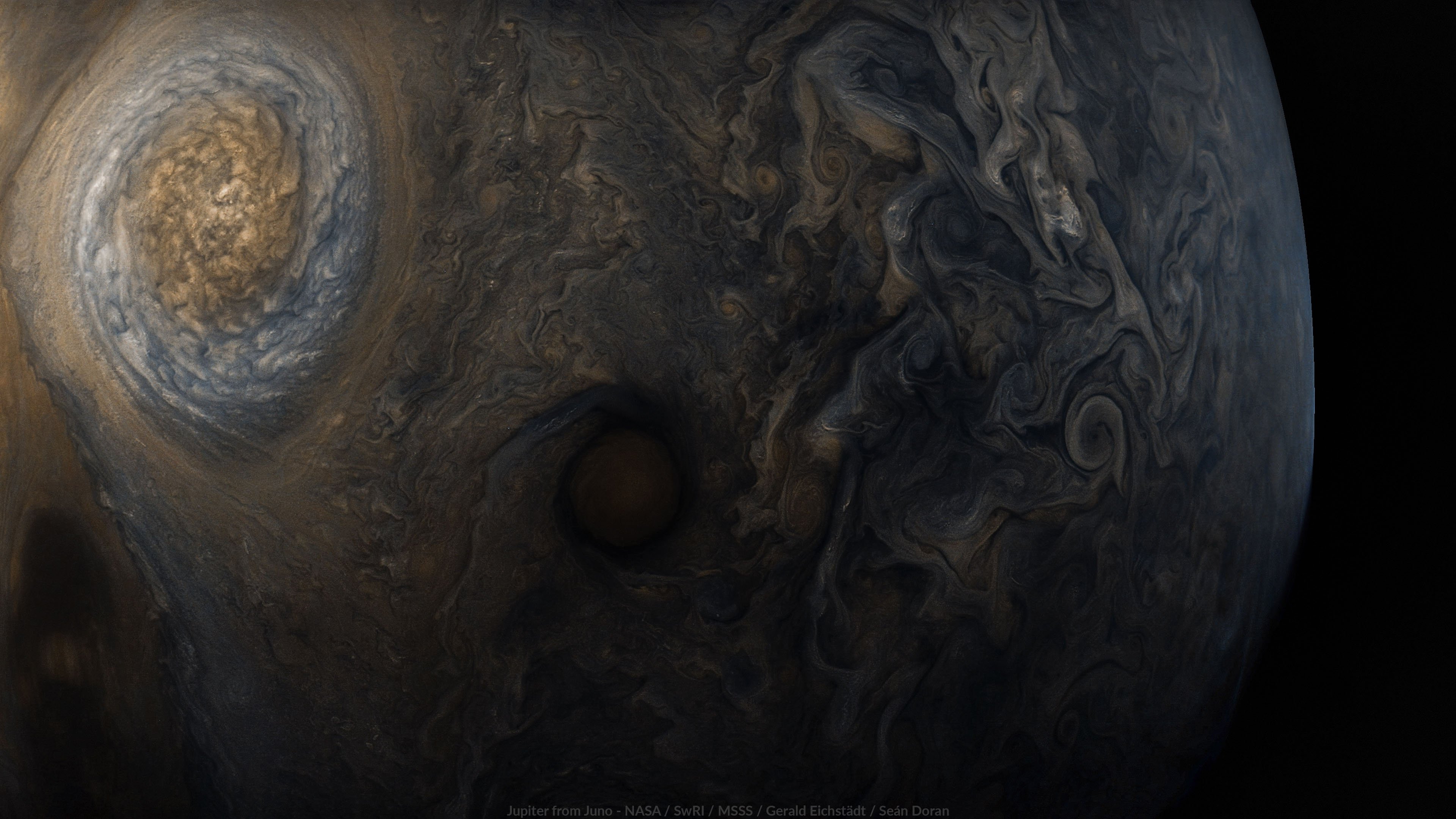 Wallpaper Jupiter from Junos seventh The Planetary Society