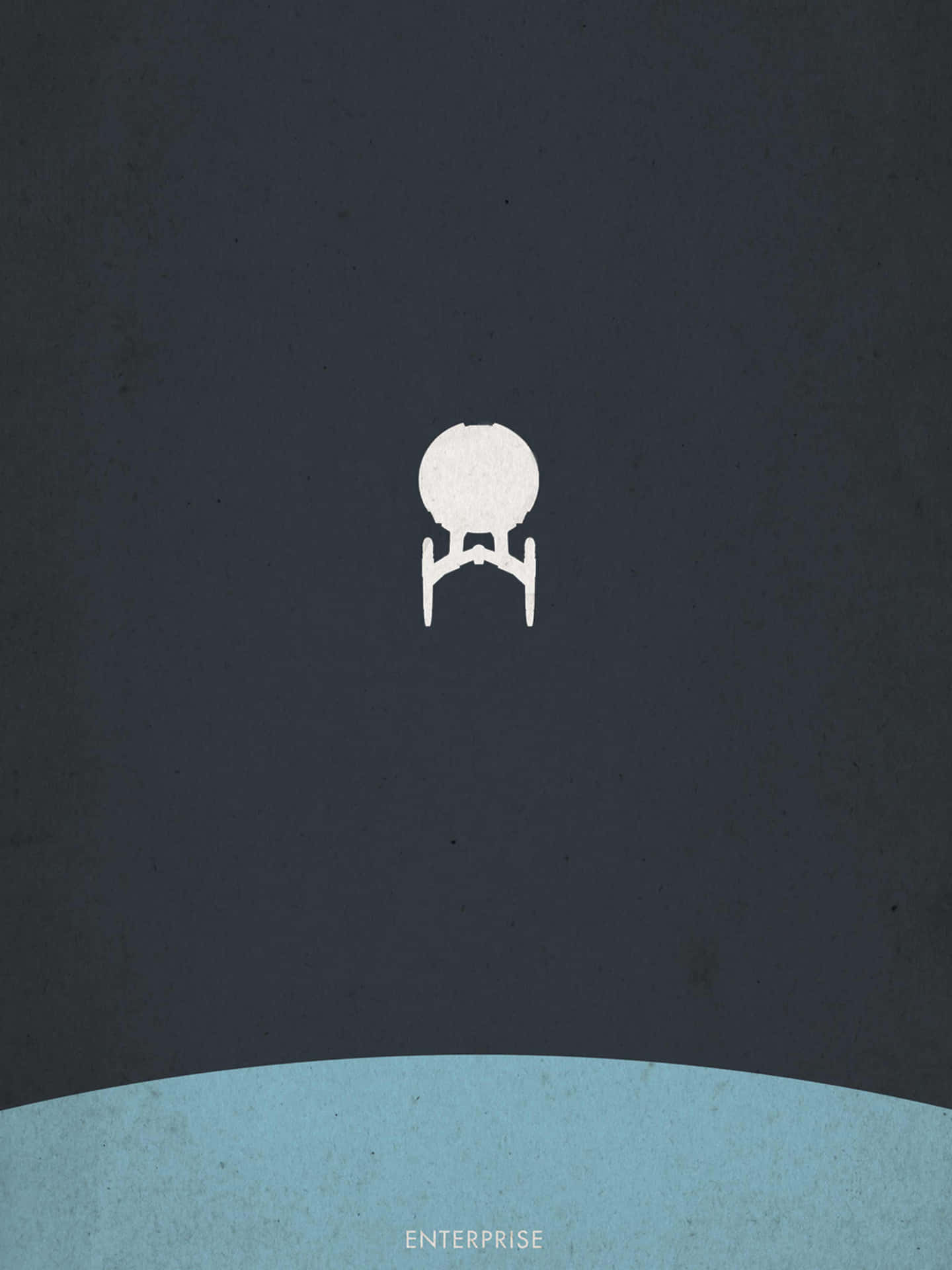 Star Trek Phone Enterprise Silhouette Wallpaper