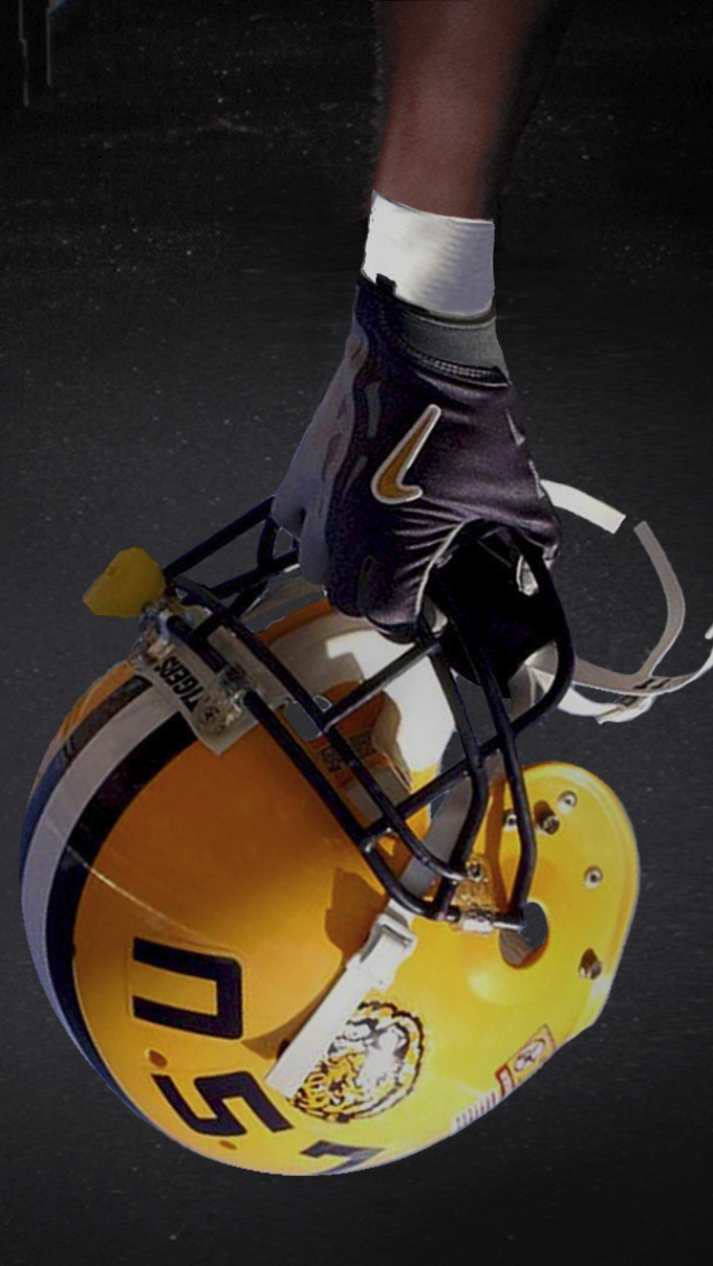 Lsu Football Helmet iPhone Wallpaper