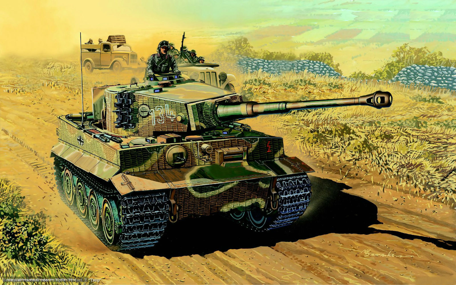 Wallpaper German Heavy Tank Tiger Desktop