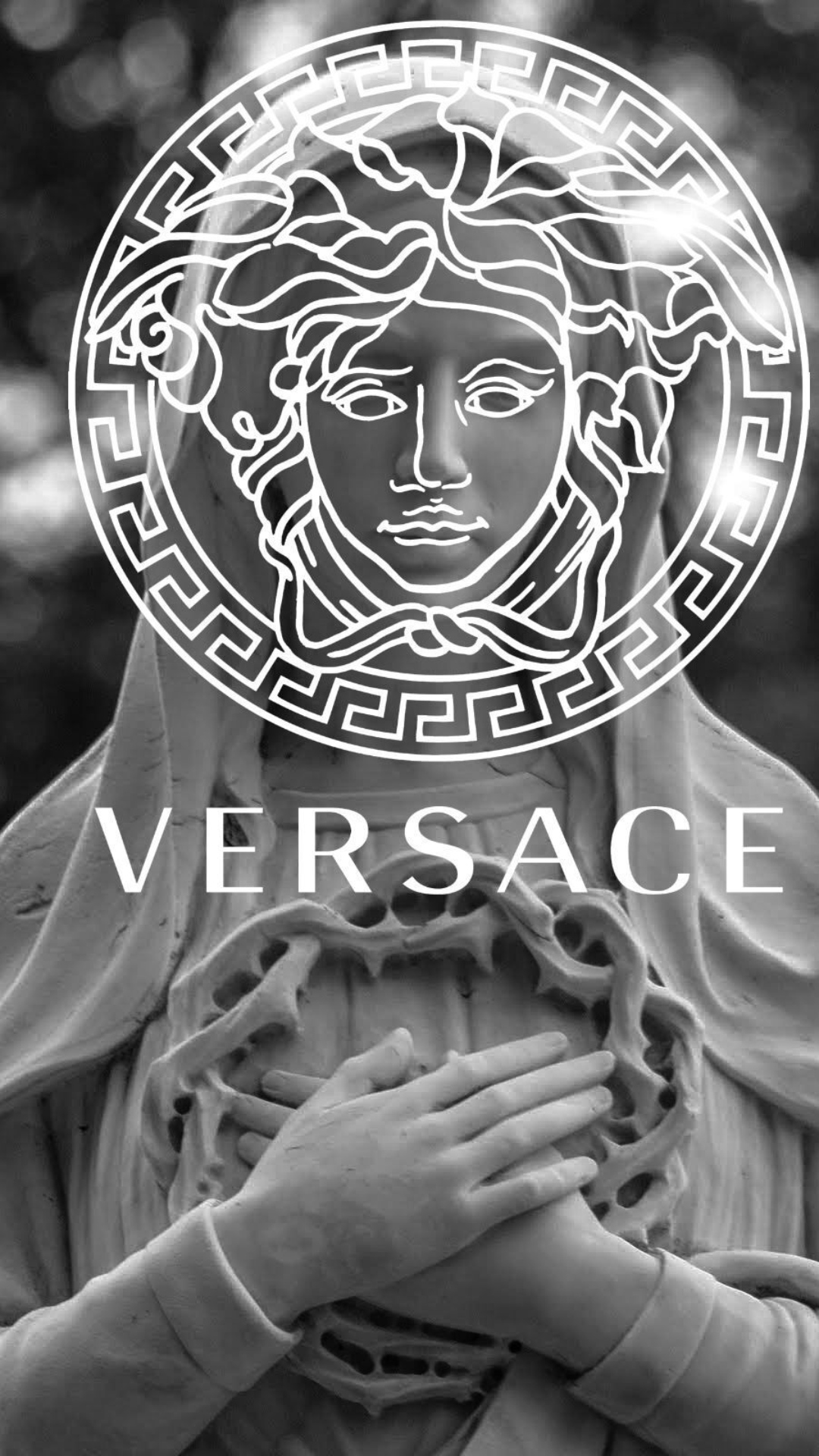 Versace Logo Wallpaper HD Brand Symbol White Clothes