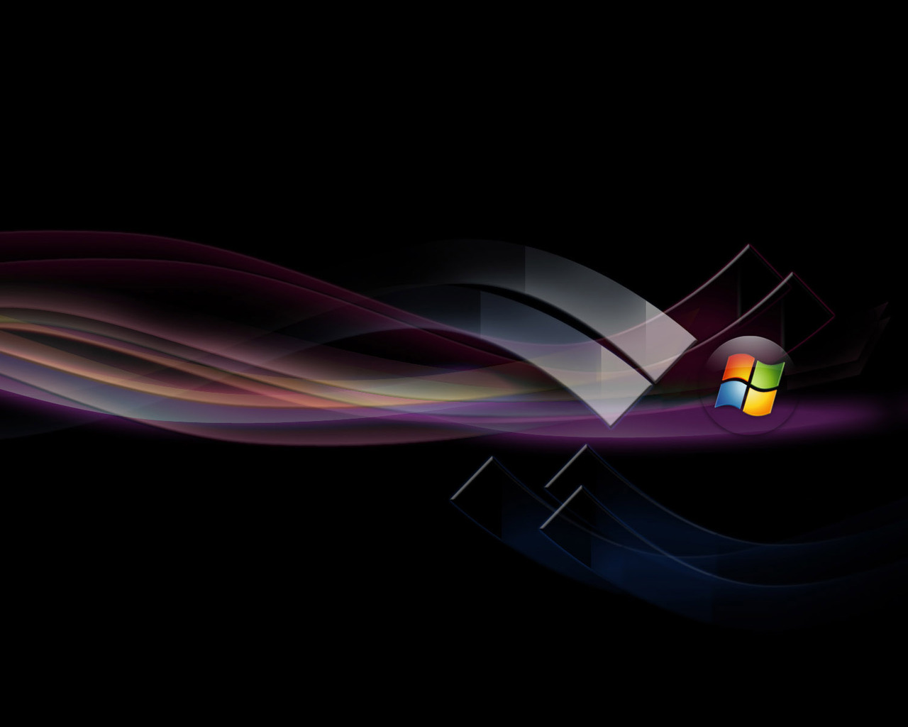 Windows Vista Purple Waves Wallpaper Geekpedia