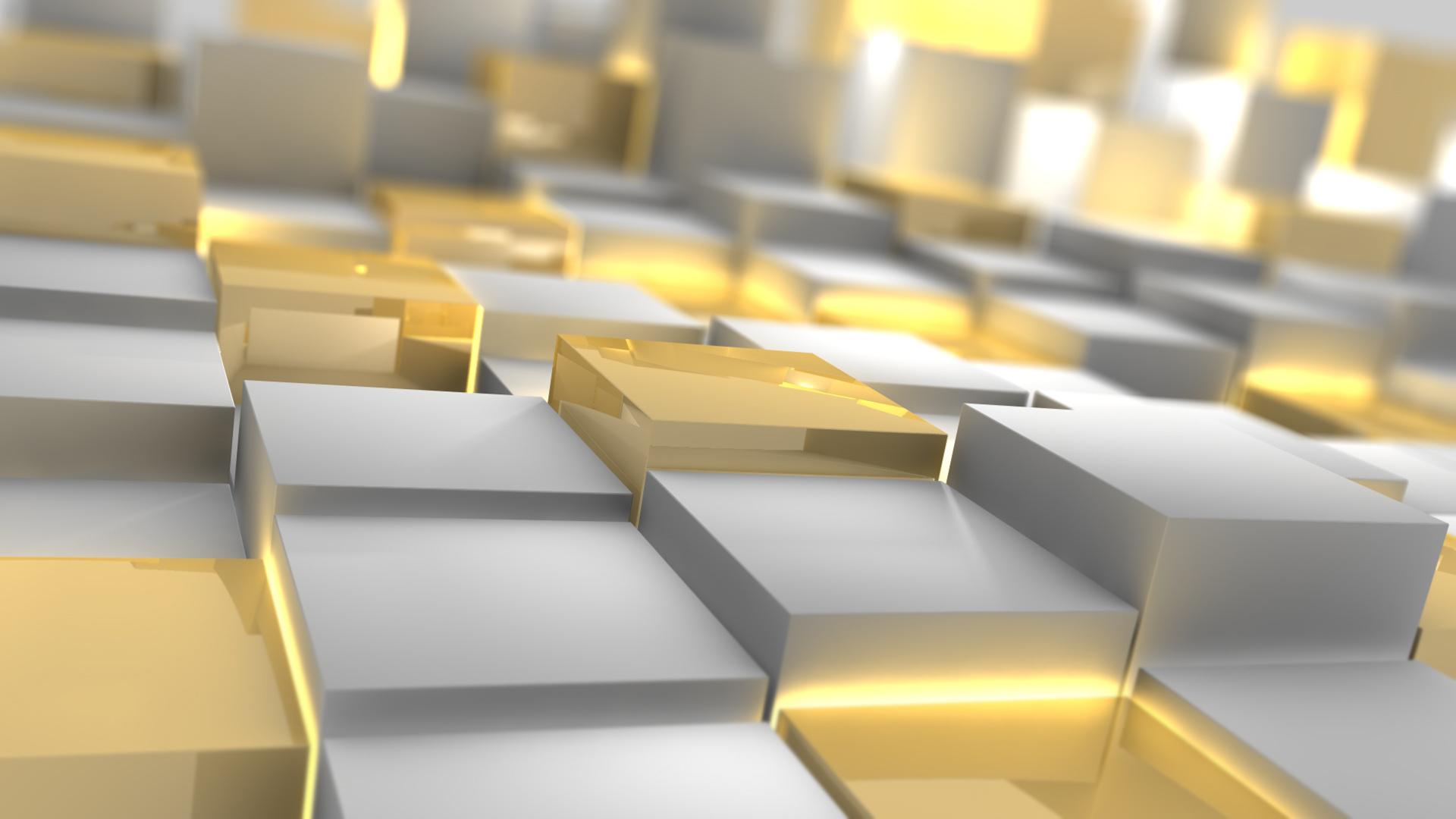 Extra Wallpaper Gold And Silver Shiny Cubes