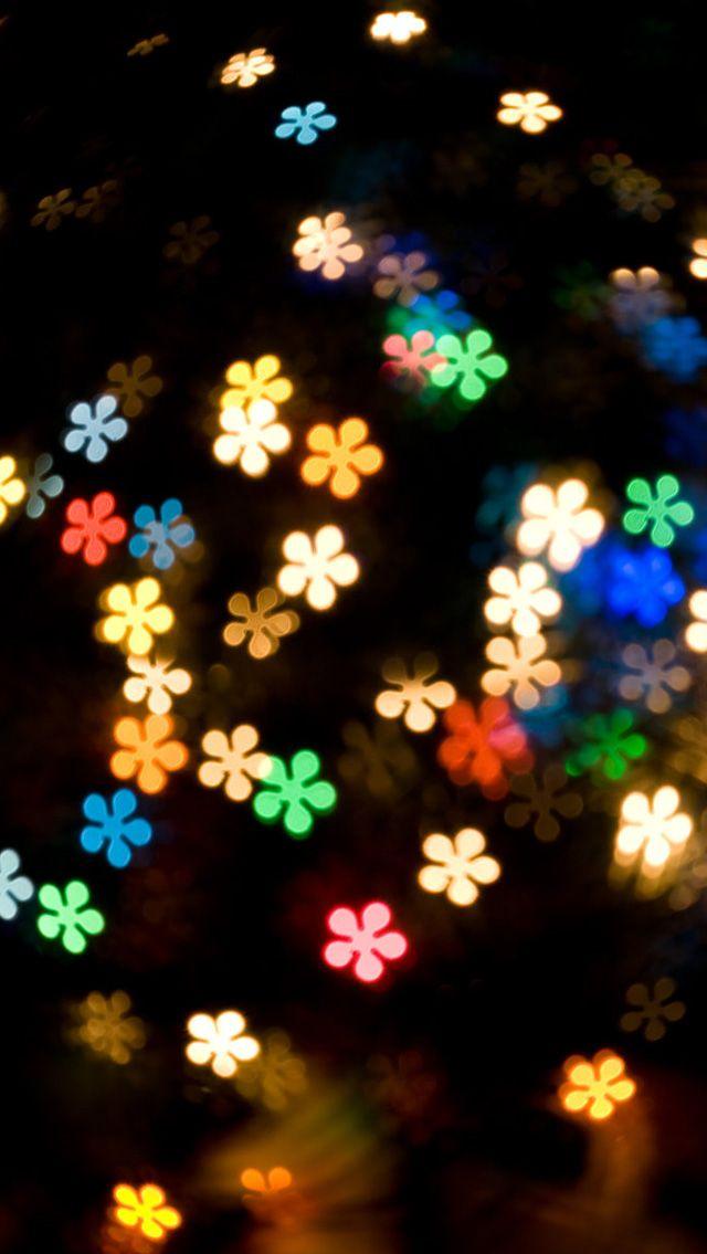 Colored Lights iPhone 5s Wallpaper
