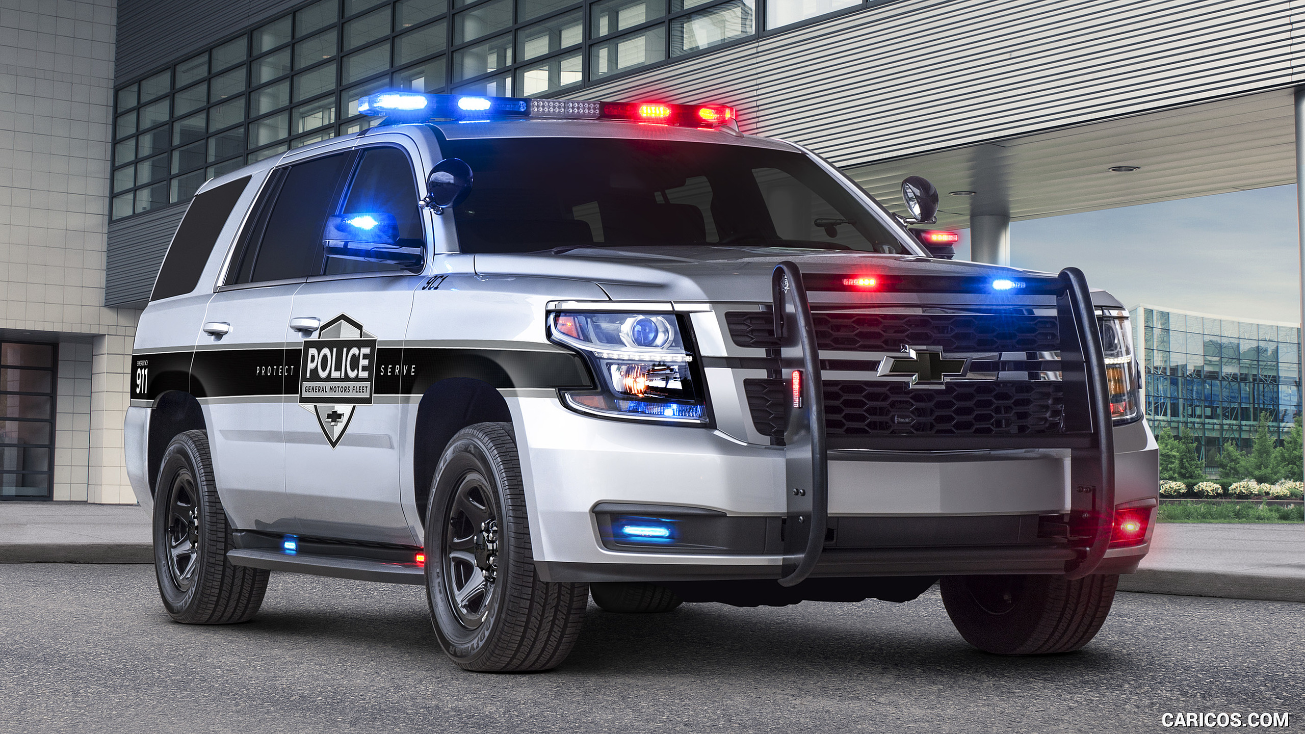 Chevrolet Tahoe Police Pursuit Vehicle Ppv Front Three