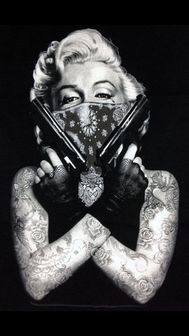 Gangster Marilyn Monroe Thug Out Love