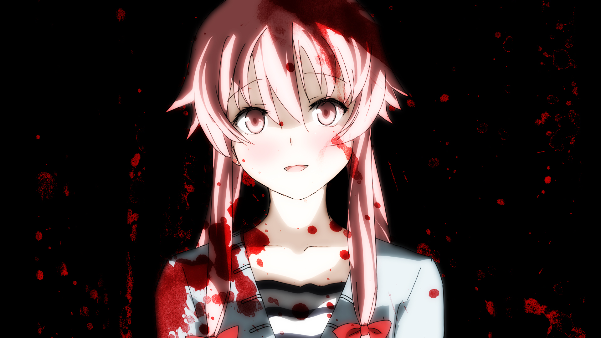 Creepy Bloody Anime Girl Wallpaper HD Background Fresh