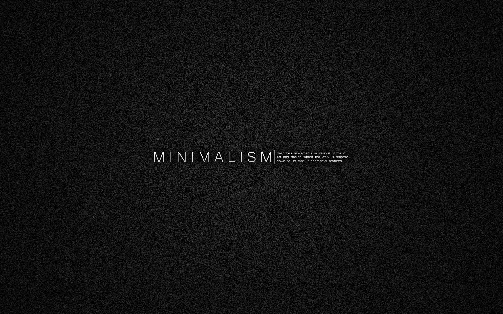 minimalism dark digital art typography text simple background