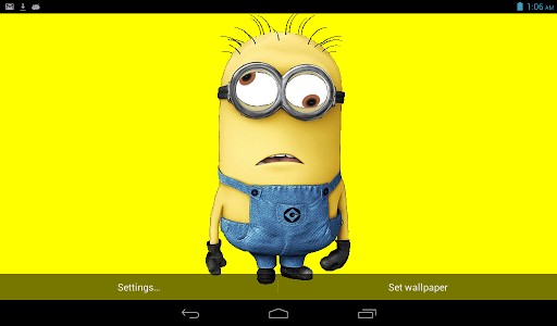 Minion Live Wallpaper For Android By Thesourcecodemaker