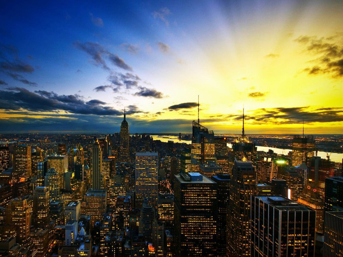 Pixel Desktop Wallpaper New York City Sunrise High