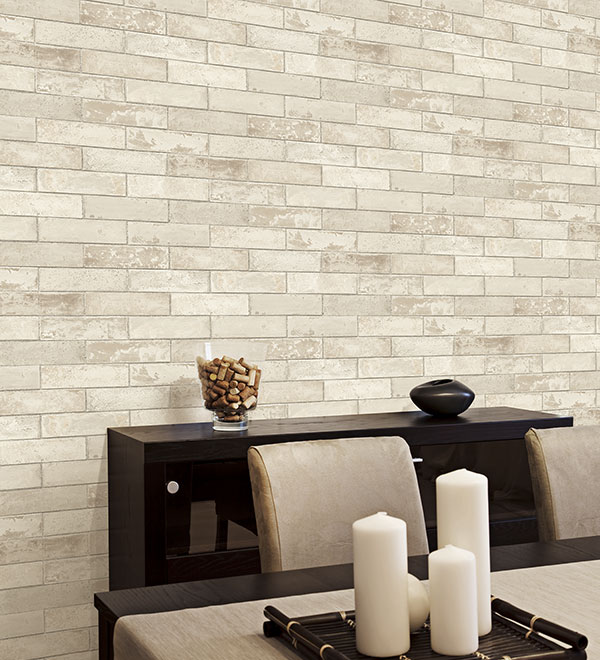 Light Gray Brick Wallpaper 16ill
