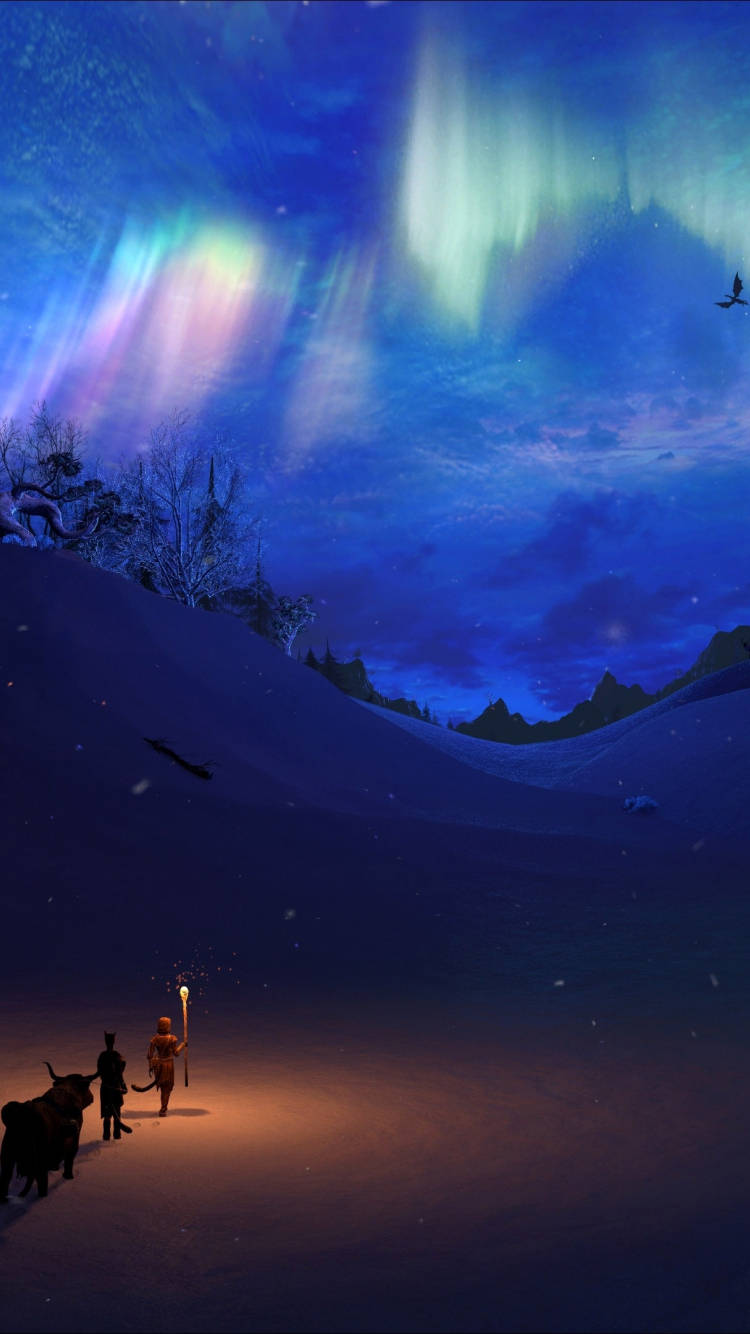 Skyrim iPhone Night Travelers Joayz5ncdn5s07i0 Wallpaper