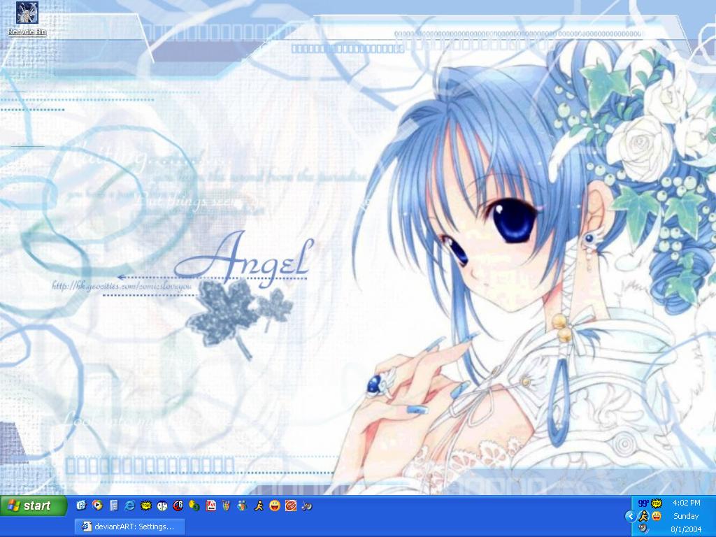 Anime Blue Angel Wallpaper By Shiva20