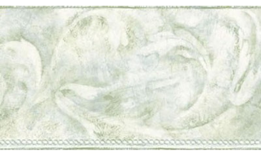 Home Light Grey Acanthus Scroll Wallpaper Border