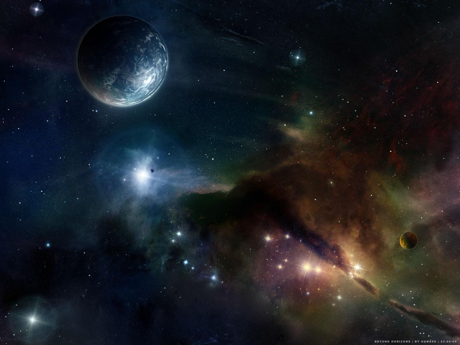 Digital Space Wallpaper