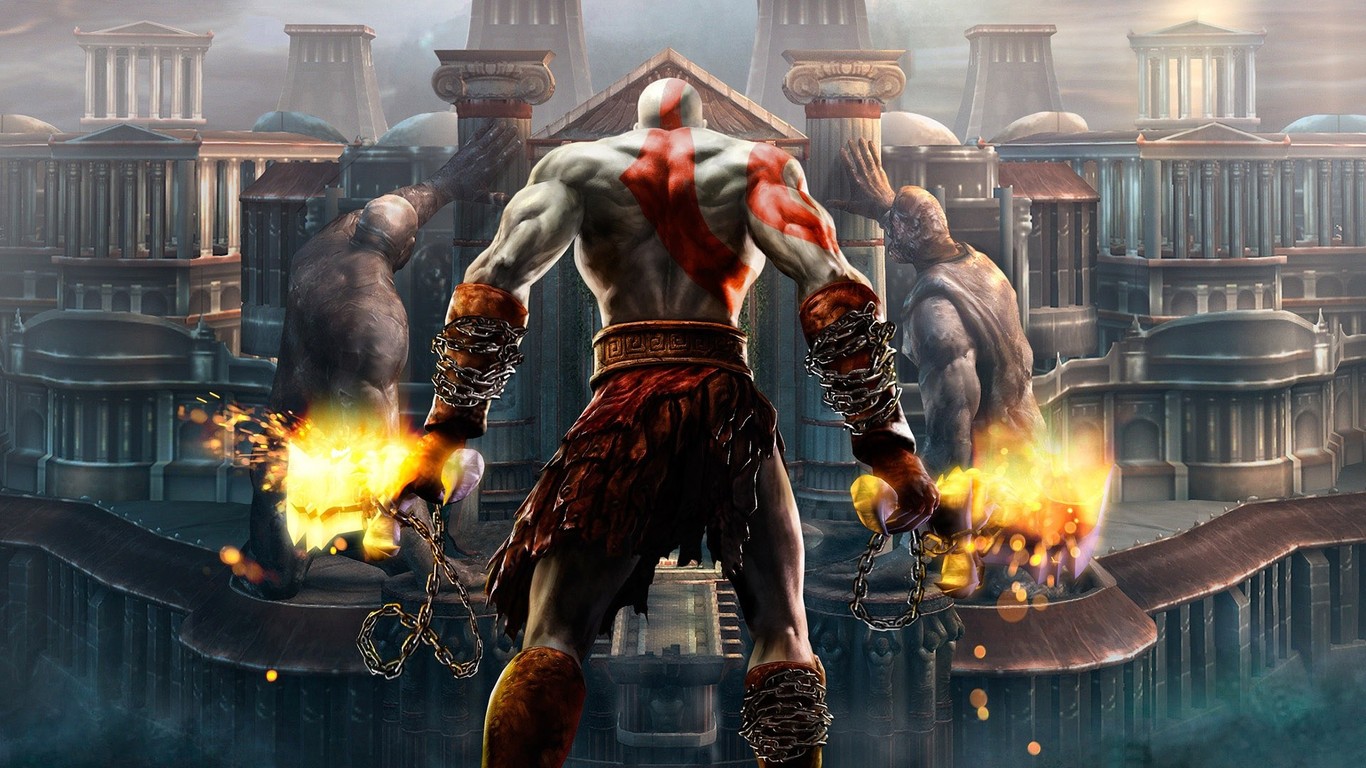 Kratos   God of War wallpaper 9504 1366x768