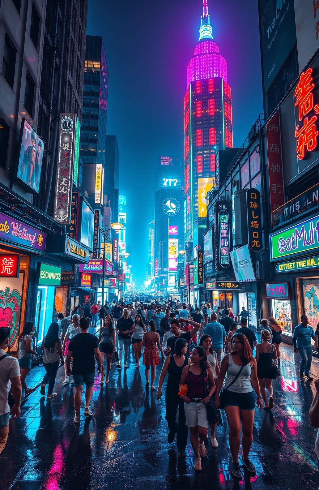 Street Wallpaper HD Night City