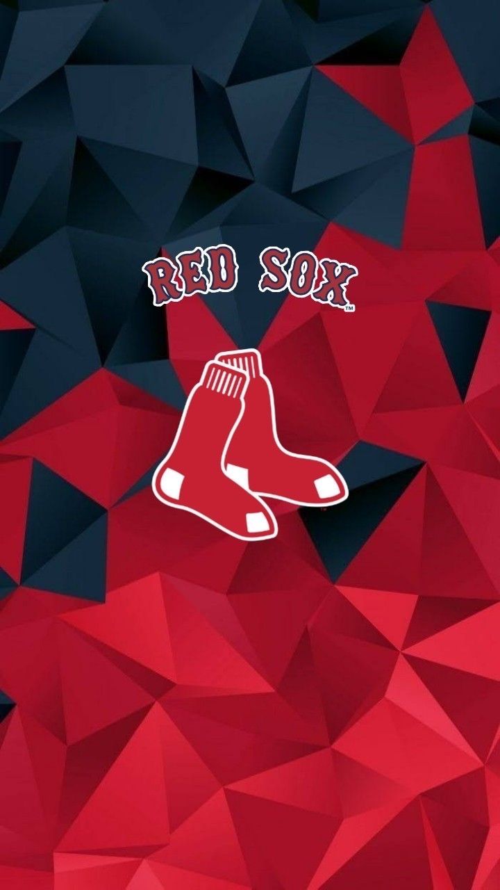 Boston Red Sox Logo On Abstract Background