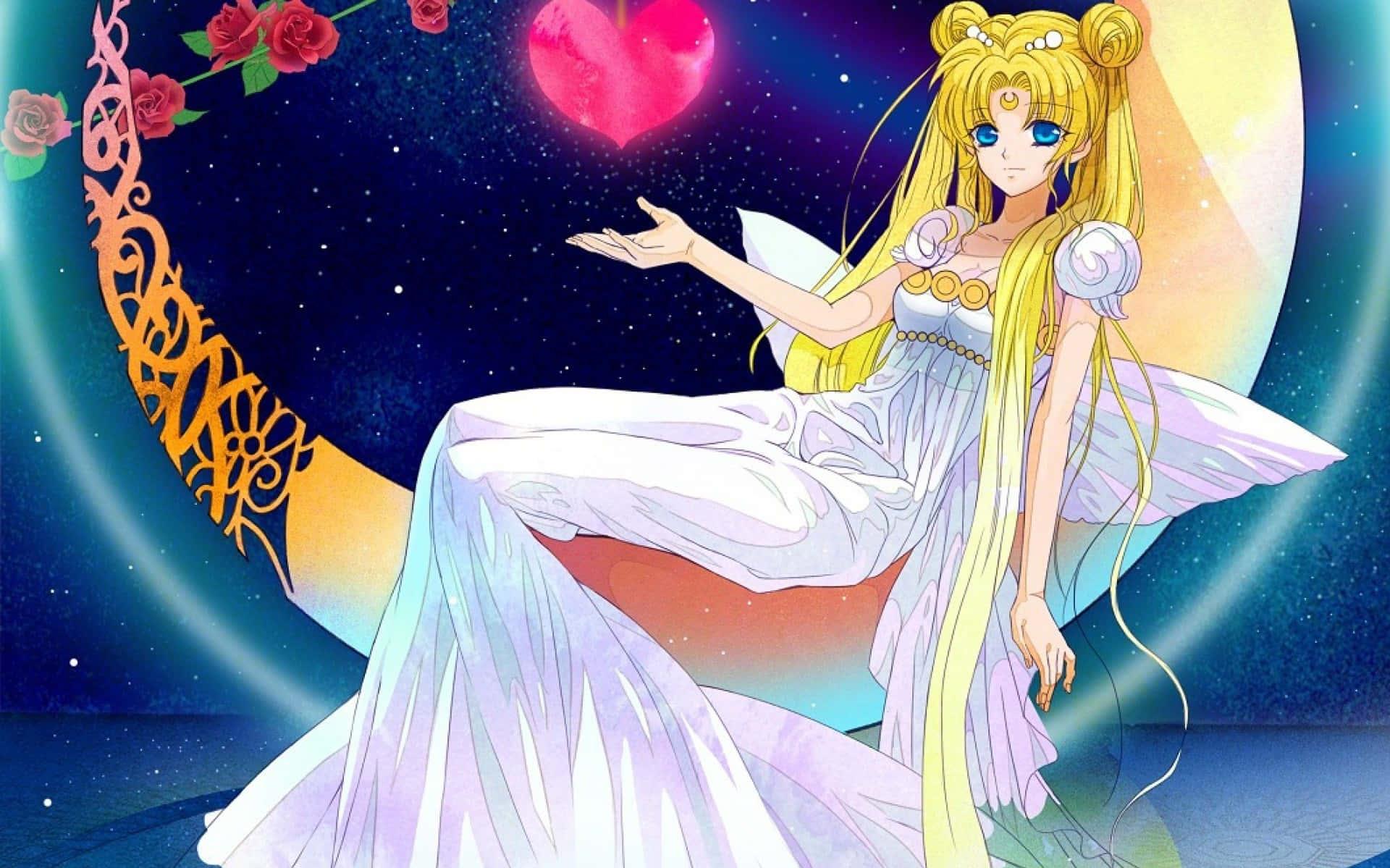 Usagi Tsukino Transforms Into Sailor Moon And Defeats The