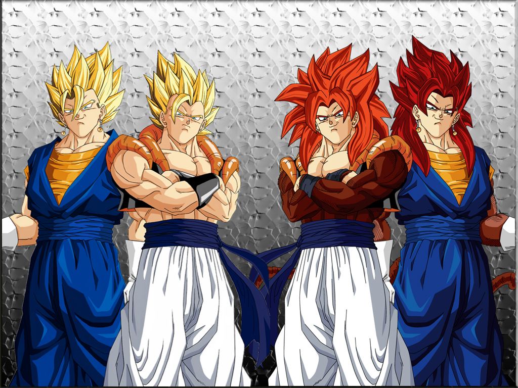Free download Gogeta y Vegetto by theothersmen [1024x768] for your