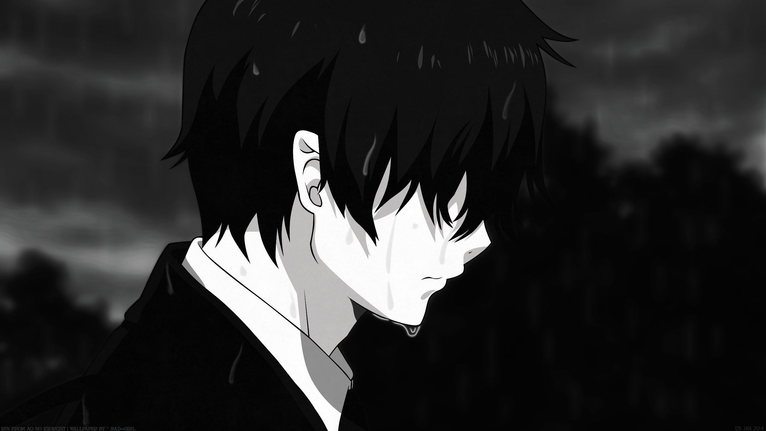 Sad Anime Boy Wallpaper Top Background