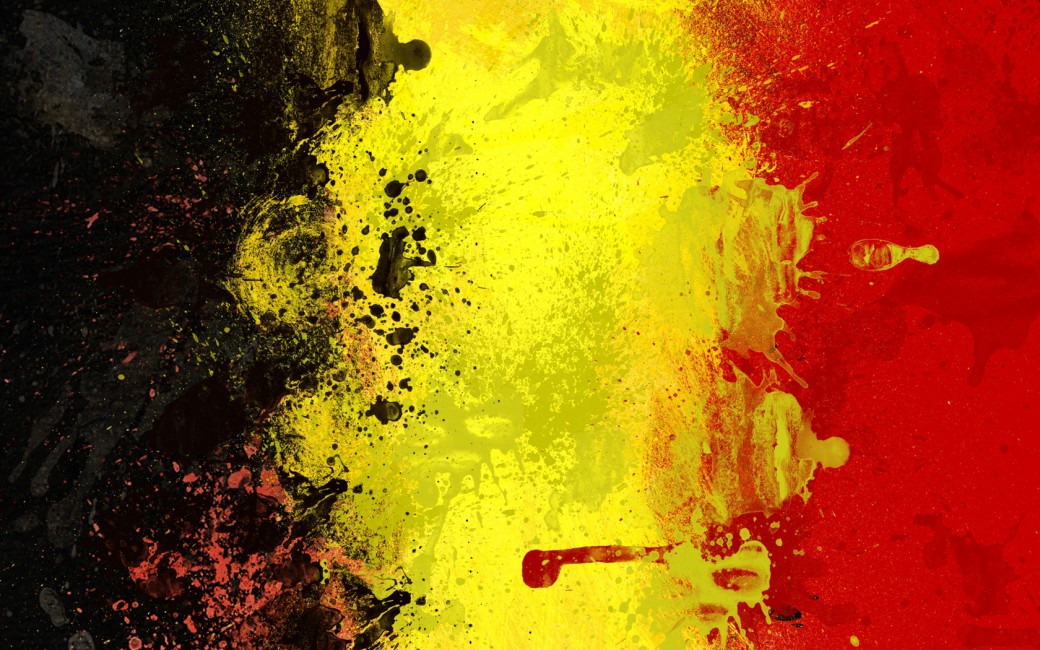 Belgium Flag Background Color Texture Symbolism Stock