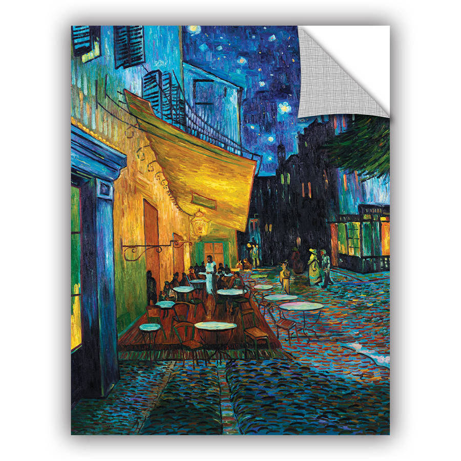 Vincent Van Gogh Cafe Terrace At Night Removable Wall Art