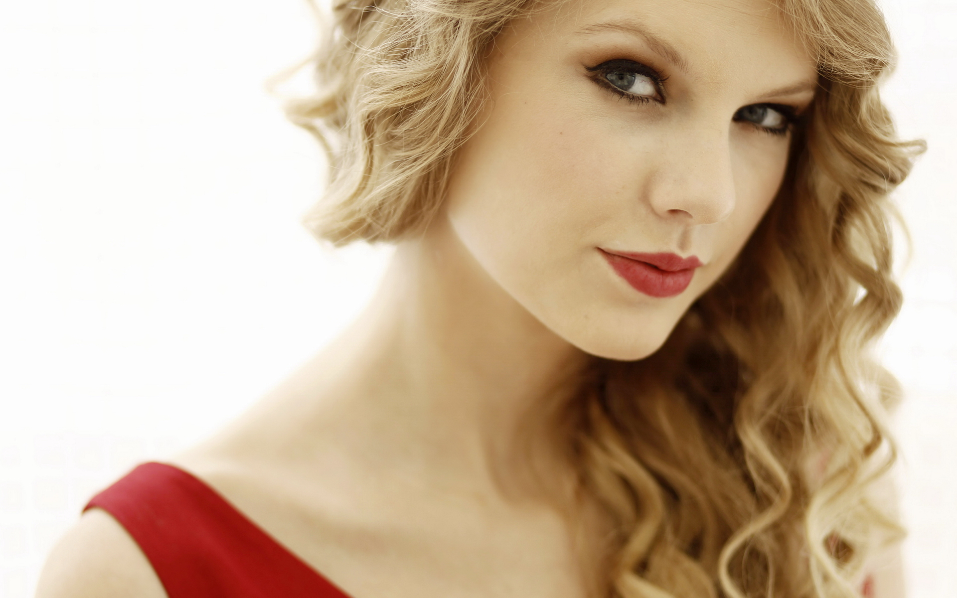 Taylor Swift In Red Dress Wallpaper And Image Pictures