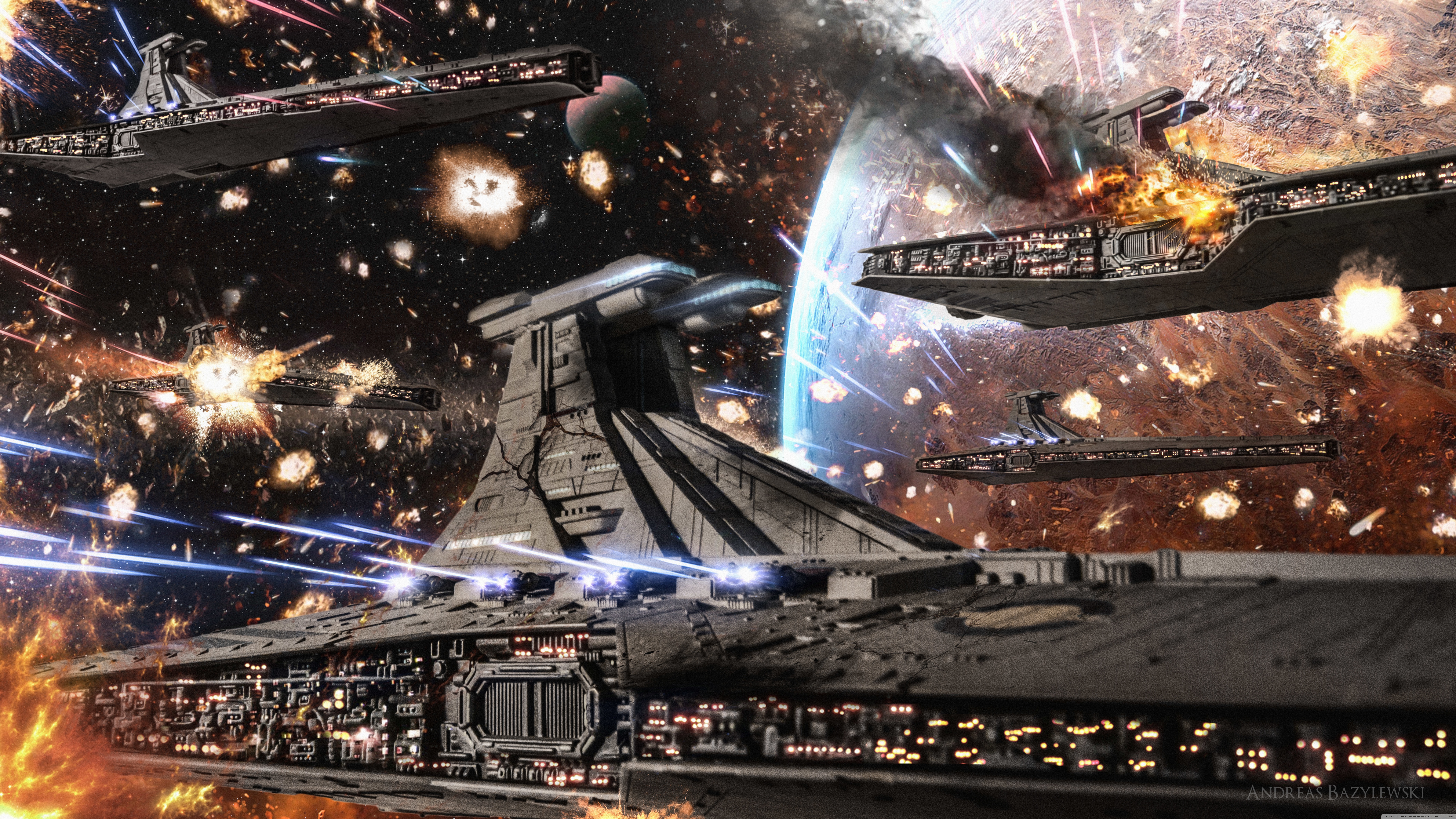 Star Wars Clone Republic Venator Fleet 4k HD Desktop
