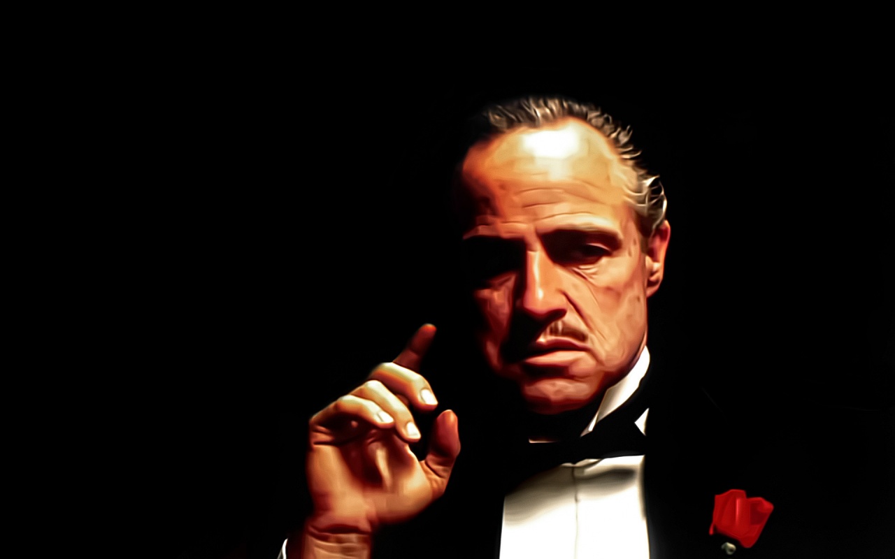 Godfather Marlon Brando Corleone Wallpaper Gratis