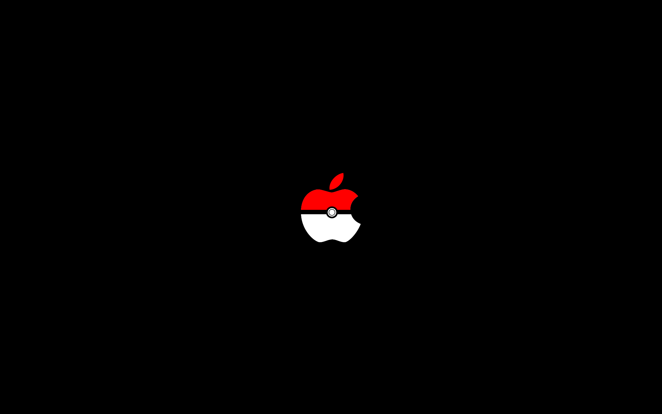 Apple Logo For Pokemon Lovers Kinda Minimalist Wallpaper