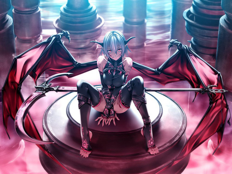 Free Download Home Gallery Anime Girls Wallpapers Devil And Scythe