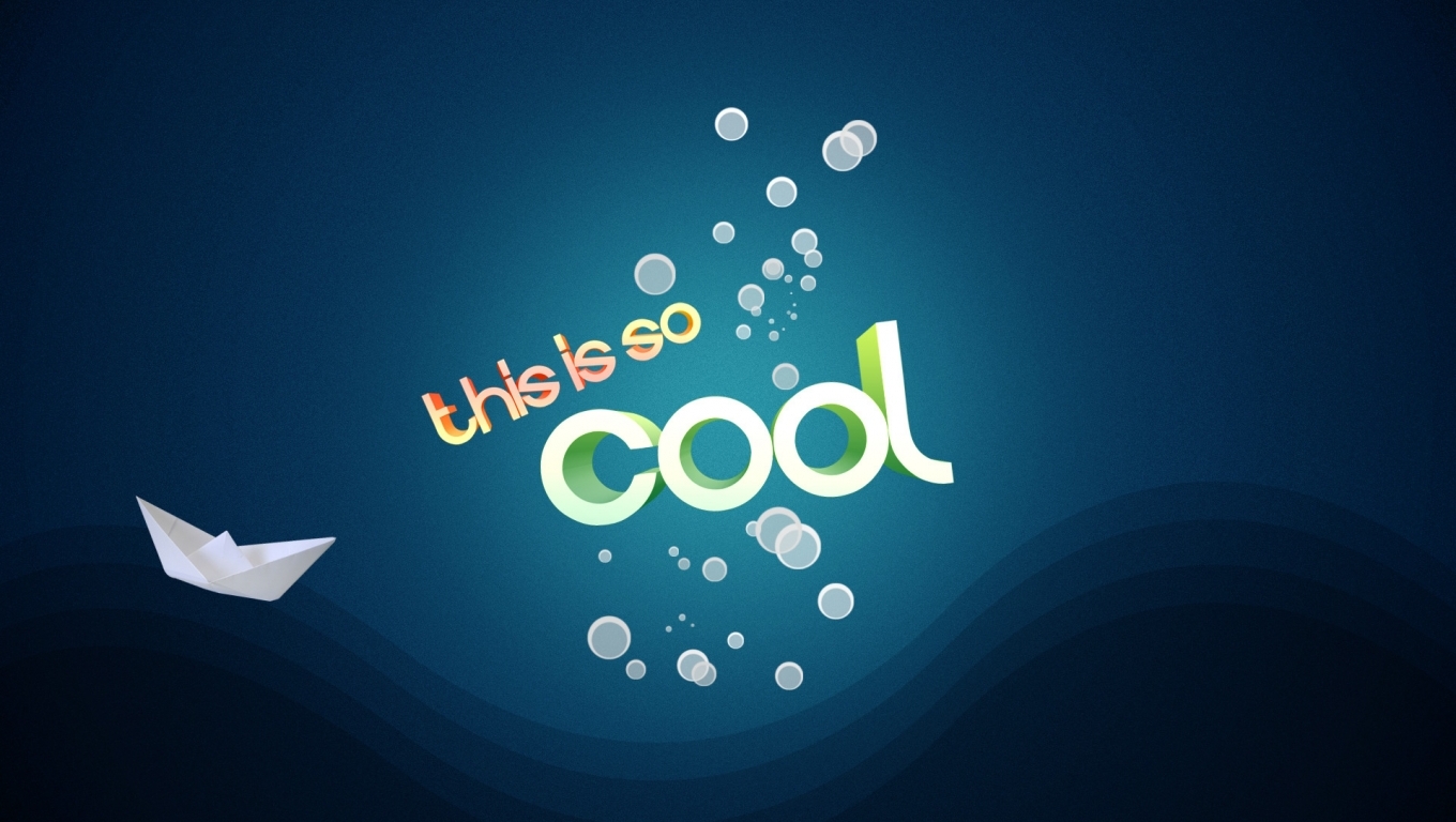 Life Is So Cool 3d Text Wallpaper In Abstract