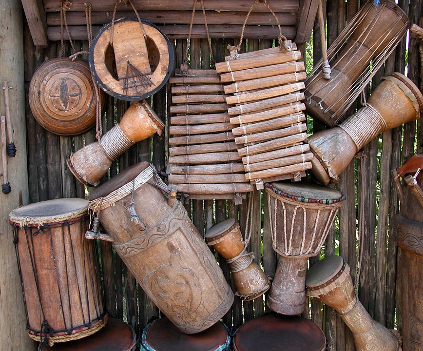 African Instruments Background Photo On