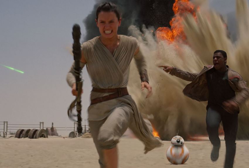 Rey And Finn Bb8 The Force Awakens Wallpaper HD Desktop