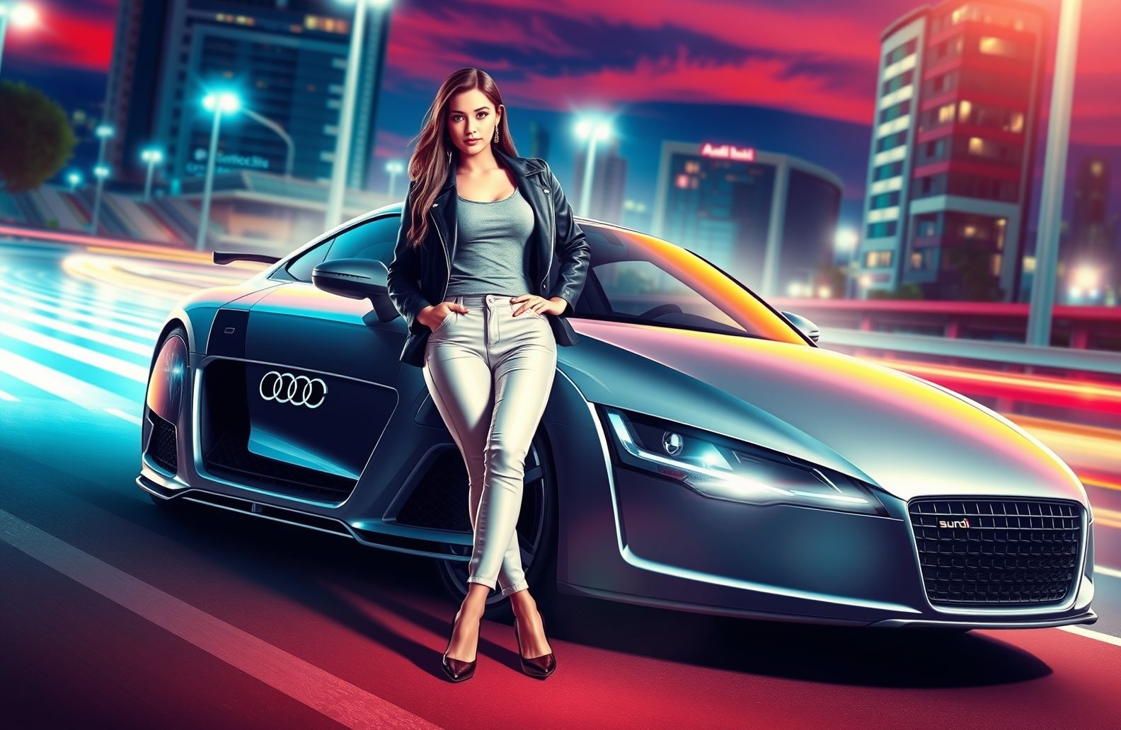 Audi Girl Wallpaper