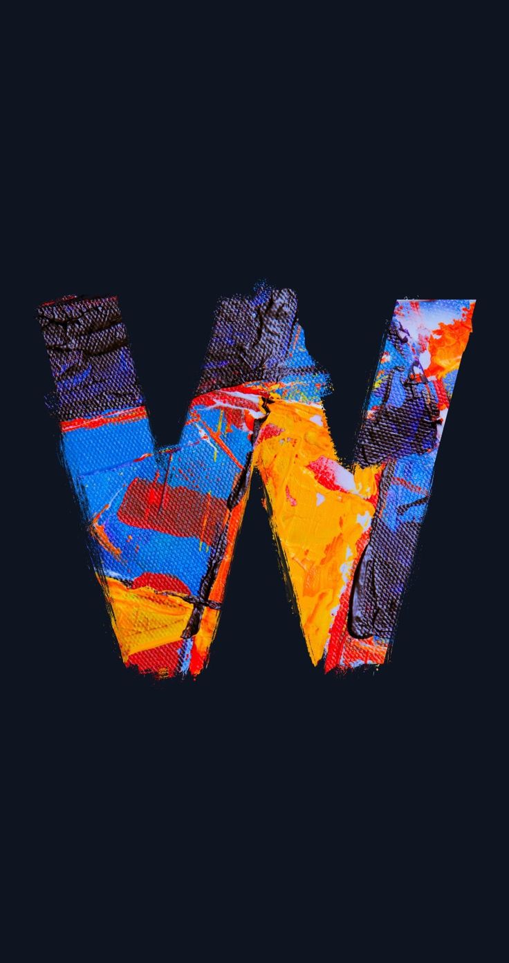 Colorful W Alphabet Wallpaper