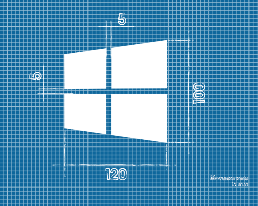 Windows Blueprint Wallpaper By Cracksoldier
