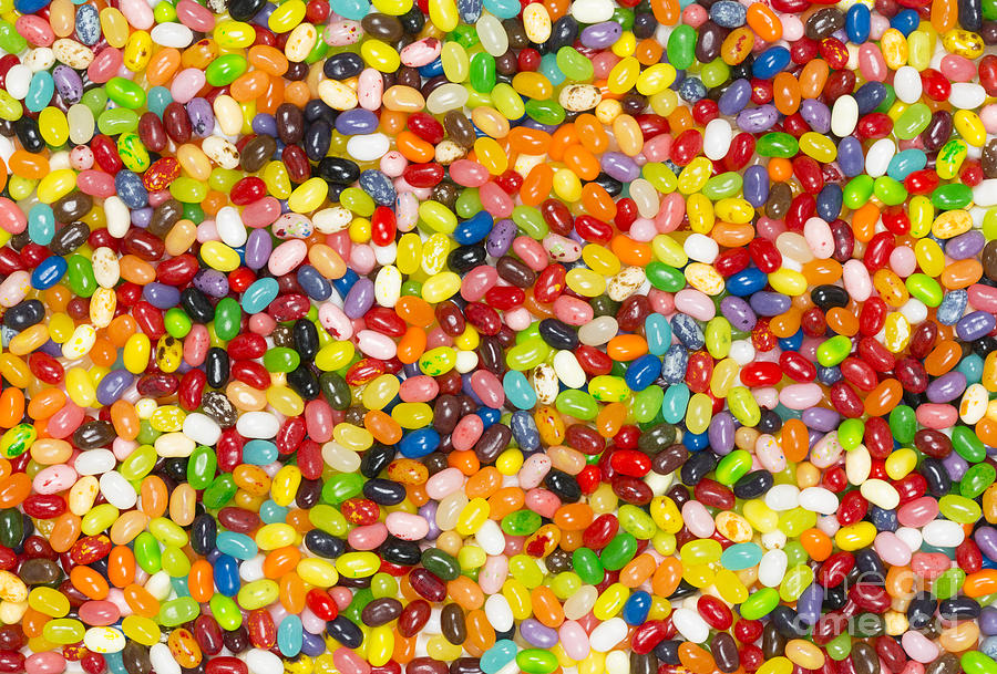 Jelly Bean Photograph Beans Background By Ken Brown
