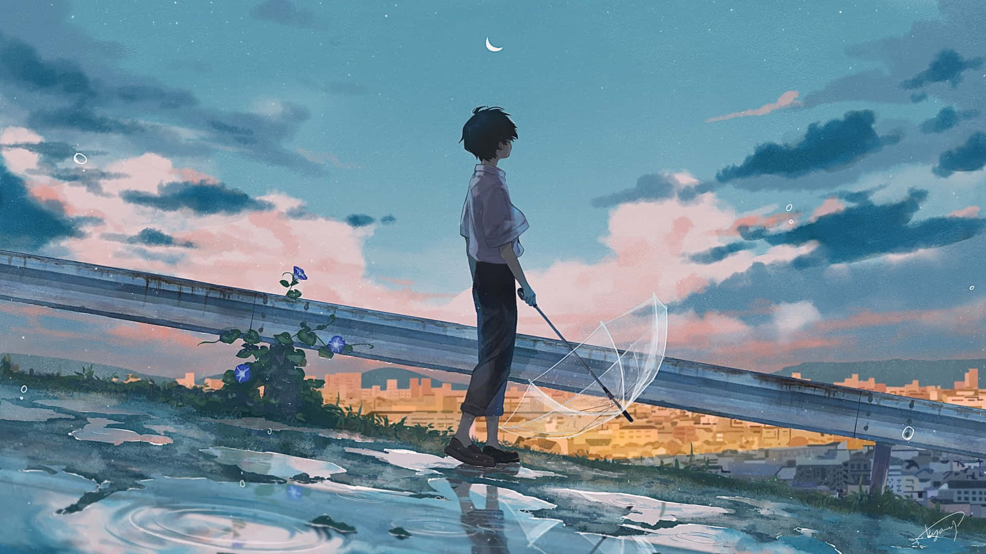 Aesthetic Anime Guy Wallpaper