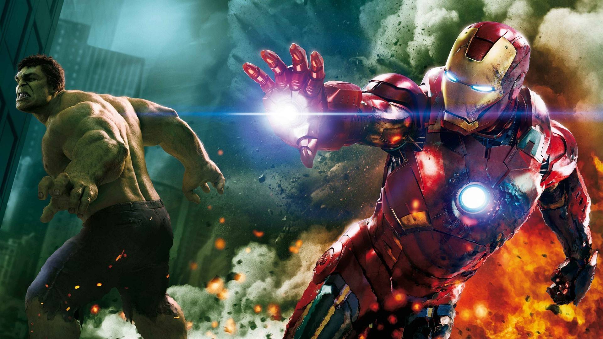 The Avengers Desktop Wallpaper Iron Man Hulk