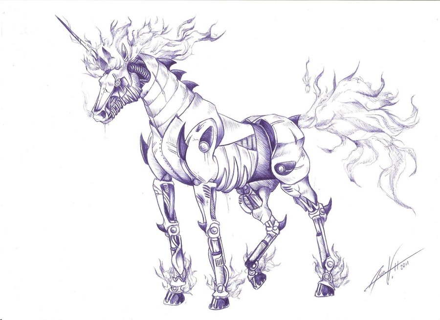 Deviantart More Like Robot Unicorn Attack Wallpaper By Anatomical