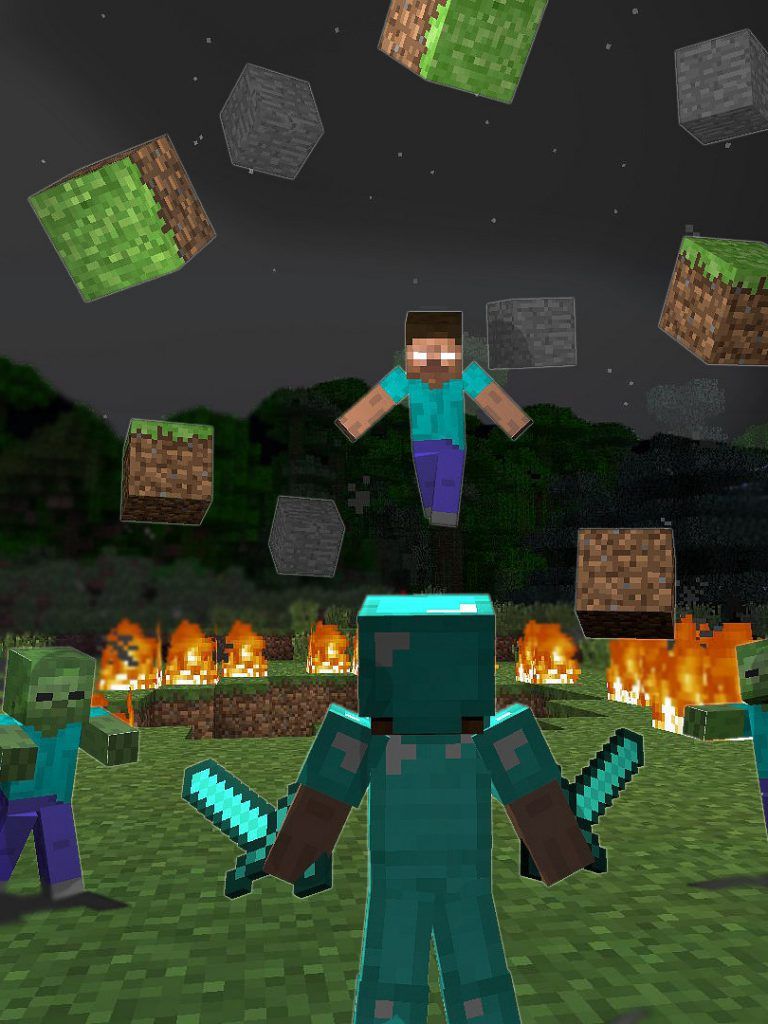Minecraft Herobrine Image For Your Desktop iPhone And