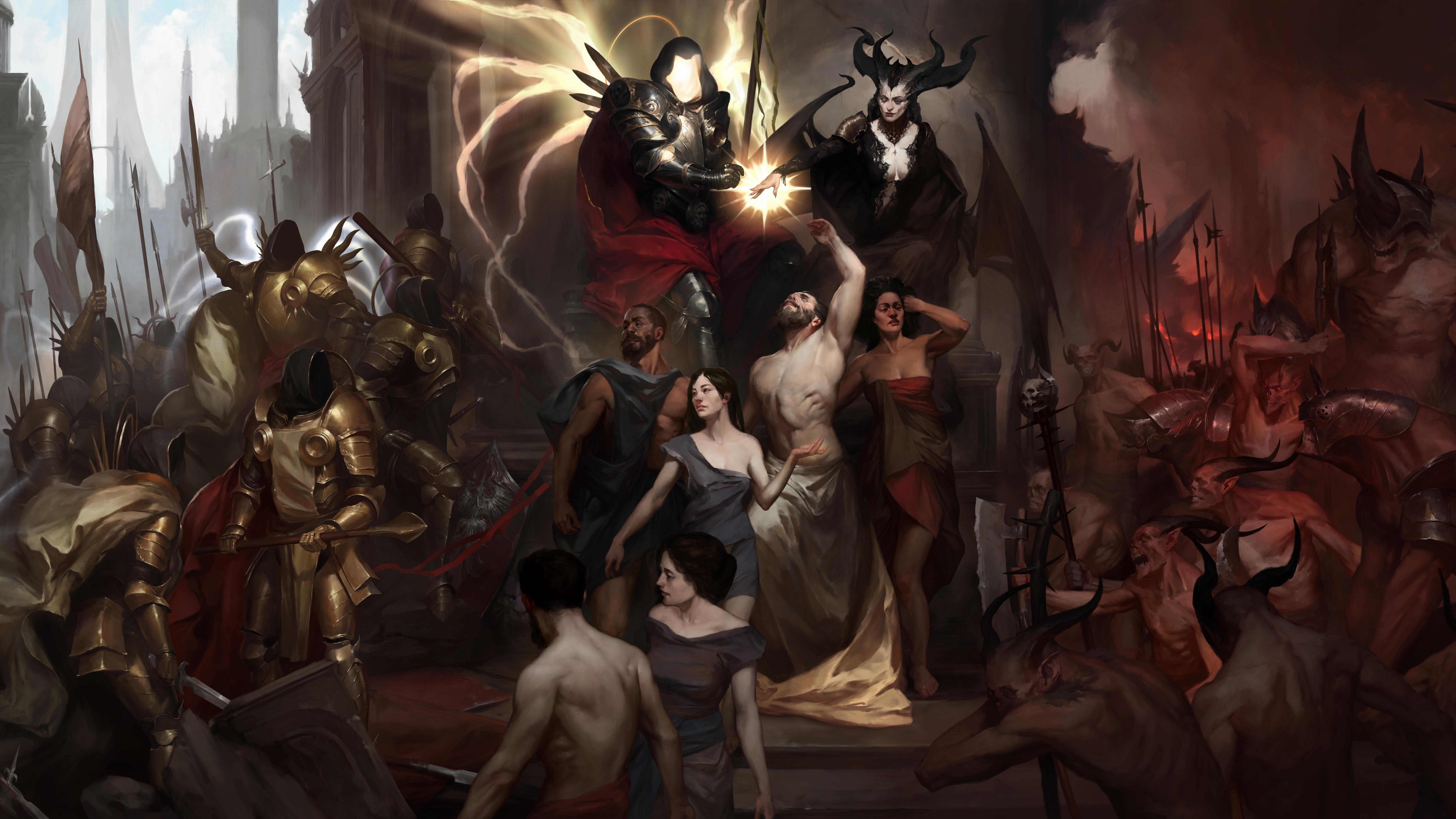 Diablo Inarius Lilith 8K Wallpaper