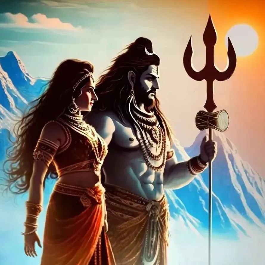 HD Shiva Parvati Wallpaper Off